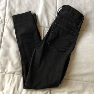 Levi’s 720 high rise super skinny black jeans